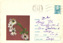 Romania:Stamped Cover Flowers, 1972 - Briefe U. Dokumente