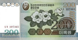 North Korea 200 원 (Won) 2005 (2007), UNC (P-54a, B-335a) - Korea, Noord