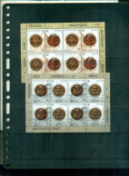 VATICAN 500 BASILIQUE DE SAN PIETRO 2 MINI-FEUILLES DE 8 TIMBRES   NEUFS A PARTIR DE 5  EUROS - Unused Stamps