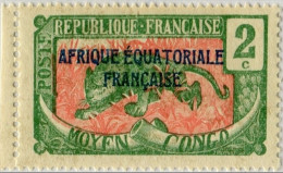 !!! OUBANGUI : N°44a SANS LA SURCHARGE OUBANGUI, NEUF SANS CHARNIERE, MAIS INFIMES ADHERENCES DE GOMME. TB - Unused Stamps