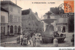 CAR-AAHP11-89-1006 - L'ISLE-SUR-SEREIN - La Fontaine - Hotel Des Epis D'or - Carte Vendue En L'etat - L'Isle Sur Serein