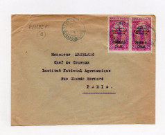 !!! OUBANGUI, OBLITERATION BLEUE DE BAMBARI SUR LETTRE POUR PARIS DE 1930 - Covers & Documents