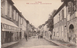 MO 23 -(32) FLEURANCE - RUE DE CASTELNAU - COMMERCE : AUX CAFES D' ORIGINE - ANIMATION   - 2 SCANS - Fleurance