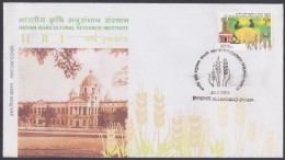 Inde India 2006 FDC Indian Agricultural Research Institute, Farming, Wheat, Grain, Crop, Microscope, First Day Cover - Andere & Zonder Classificatie