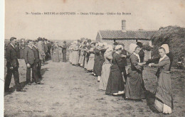 OP 23-(85) VENDEE - MOEURS ET COUTUMES - DANSE VILLAGEOISE - CHAINE DES DAMES - 2 SCANS - Pays De La Loire