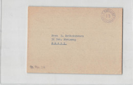 AG2678 HELVETIA FELDPOST I 5 C.P. FUSILIERS  TO BASEL - Poststempel