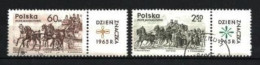 Pologne 1965 Chevaux (41) Yvert N° 1480 + 1481 Oblitéré Used - Oblitérés