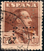 Madrid - Perforado - Edi O 323 - "B.E" (Banco) - Usati