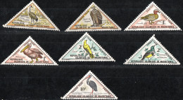 MAURITANIA, SEGNATASSE, POSTAGE DUE, FAUNA, UCCELLI, BIRDS, 1963 (MNH**) Scott:MR J26-J31,J35 - Ongebruikt