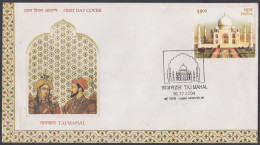 Inde India 2005 FDC Taj Mahal, Mughal Architecture, Monument, Emperor Shahjahan, First Day Cover - Autres & Non Classés