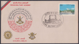 Inde India 1982 FDC Indian Military Academy, Army, First Day Cover - Sonstige & Ohne Zuordnung