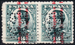 Madrid - Perforado - Edi O 596 Pareja - "ASAB" (Banco) - Used Stamps