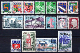 Réunion  - 1961 - Tb De France Surch - N° 342 à 352A - Oblit - Used - Gebraucht