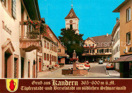 73723968 Kandern Marktplatz Brunnen Kirchturm Kandern - Kandern