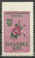 Turkey; 1955 Istanbul Spring And Flower Festivity 20 K. ERROR "Imperf. Edge" - Ungebraucht