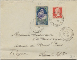 LETTRE AFFRANCHIE N° 173 + N° 440 - OBLITEREE CAD NANCY - PORTE DESILLES 1939 - Storia Postale