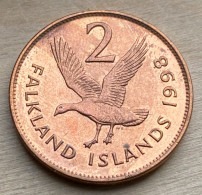 1998 Falkland Island Standard Coin 2 Pence,KM#3A,7376K - Falkland Islands