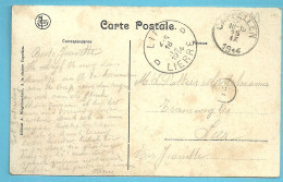 Kaart Stempel CAPEPELLEN Op 15/09/1914 Naar LIER / LIERRE 16/09/1914 (Offensief W.O.I) - Zona No Ocupada