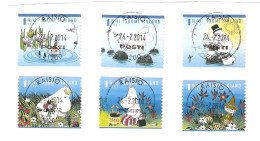 MOOMIN SERIES 2007  - ALL 6 STAMPS - NICELY STAMPED - FINLAND - - Used Stamps