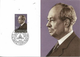 LIECHTENSTEIN. MAXICARD FIRST DAY. PRINCE FRANCIS JOSEPH II OF LIECHTENSTEIN. 1983 - Maximum Cards