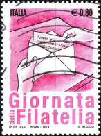 ITALIA, ITALY, GIORNATA DEL FRANCOBOLLO, 2014, USATI Michel IT 3760 Yt:IT 3521 - 2011-20: Used