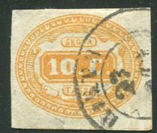 REGNO 1863 SEGNATASSE 10 C. RARA USATA CENTRATA - Postage Due