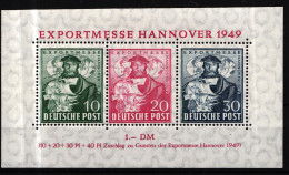 Alliierte Besetzung Block 1c Postfrisch Geprüft Schlegel BPP #HB852 - Mint