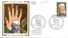 France 1767 Fdc Bacille De La Lèpre, Hansen - Disease