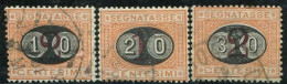 REGNO 1890-91 SEGNATASSE SOPRASTAMPATI USATI - Strafport