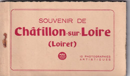 UR Nw-(45) CHATILLON SUR LOIRE - CARNET DE 9 CARTES : CANAL , ECLUSE , BORDS DE LOIRE - EDIT. LENORMAND , ORLEANS - Chatillon Sur Loire