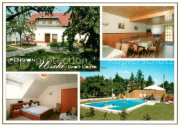 73708051 Gross Leine Pension Uschi Fremdenzimmer Gastraum Swimming Pool Gross Le - Gross Leuthen