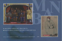 Argentina 1999 Art Museums Paintings Souvenir Sheet (1) MNH - Unused Stamps