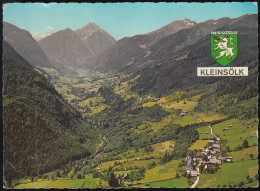 Austria - 8961 Kleinsölk - Alte Ortsansicht Mit Kesselspitze - Wappen - Luftaufnahme - Nice Stamp - Haus Im Ennstal