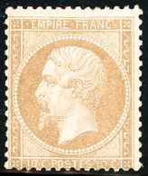 ** N°21 10c Bistre - TB - 1862 Napoleon III