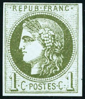 ** N°39B 1c Olive R2 - TB - 1870 Emission De Bordeaux