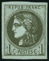 ** N°39C 1c Olive R3 - TB - 1870 Emission De Bordeaux