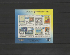 Uruguay 1993 Football Soccer World Cup, Space, Zeppelin S/s Imperf. MNH - 1994 – Verenigde Staten