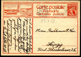 BUS Schweiz Bild-Postkarte P128-18 MALOJA Zürich - Leipzig 1929 - Bus