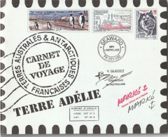 TAAF  2001 N° 308 - 321 Carnet De Voyage Terre ADELIE Neuf ** - Boekjes