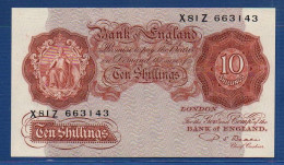 GREAT BRITAIN - P.368b – 10 Shillings ND (1950) AUNC,  S/n X81Z 663143 - 10 Schilling