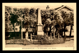 88 - BULGNEVILLE - LE MONUMENT AUX MORTS - Bulgneville