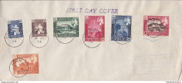 1954 ADEN Protectorate States Of Seiyun, SG 29/35 First Day Cover Dated 15 JA 54 - Otros & Sin Clasificación
