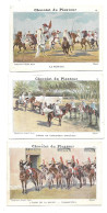 Chocolat Du Planteur - 3 Chromos- Légion De La Garde, La Fantasia, Gendarmes Indigènes - Autres & Non Classés