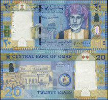 OMAN 20 RIALS - ٢٠١٠ (2010) - Paper Unc - P.46a Banknote - 40th National Day - Oman