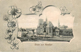 73703967 Kevelaer Jugendstil-Grusskarte Mit Kirche Kevelaer - Kevelaer