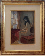 Manolo Lima Art Painting Oil Woman Nude Uruguayan Renamed Torres School - Oils