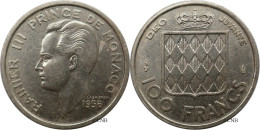 Monaco - Principauté - Rainier III - 100 Francs 1956 - TTB+/AU50 - Mon6789 - 1949-1956 Old Francs