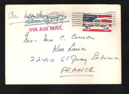 Enveloppe Des U.S.A. - Via Air Mail De 1976, De Englewood à Destination De St-Quay Portrieux 22410 - Covers & Documents