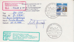 Germany  Polar 2 Flight From Hannover-Langenhagen To Punta Arenas 25.11.1986 (GS170) - Poolvluchten