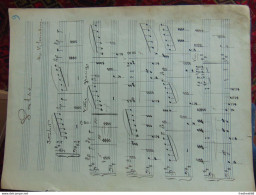Partition Manuscrite Originale D'une Valse De Scriabine Pour Piano - Oeuvre Probablement Inédite - Rarissime - S-U